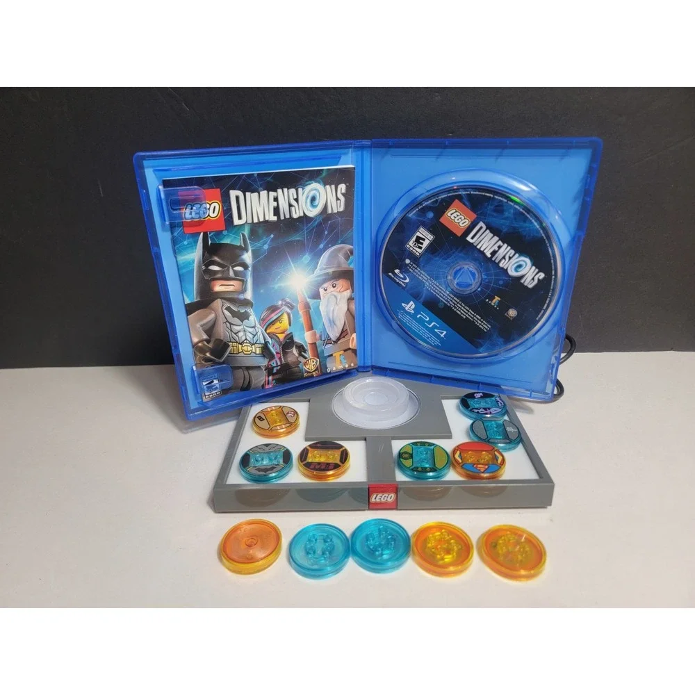 LEGO® Dimensions Playstation 4 PS4 Starter Pack 71171 Lot + 12 Toy Mixed Tags